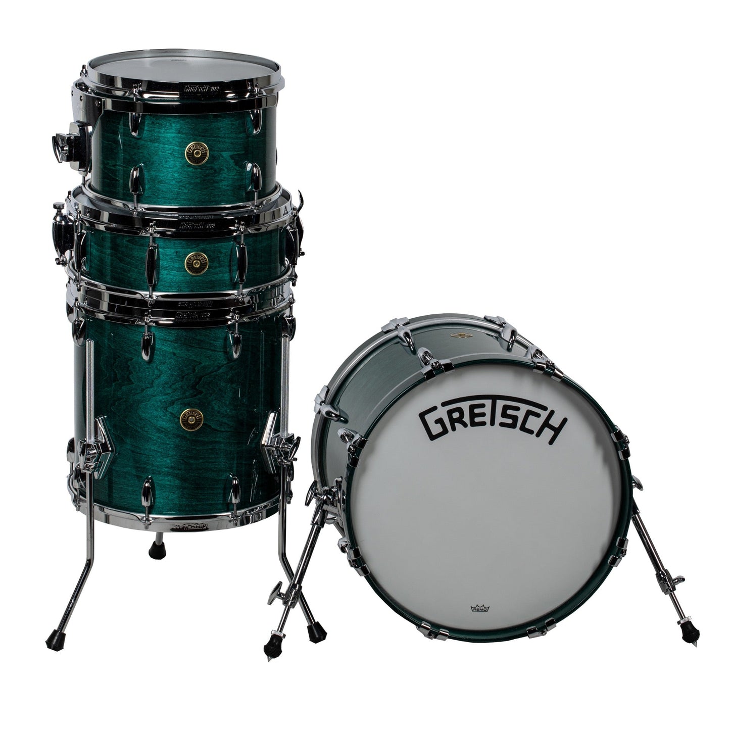 Gretsch Broadkaster 4-Piece Shell Kit - Caribbean Blue Gloss