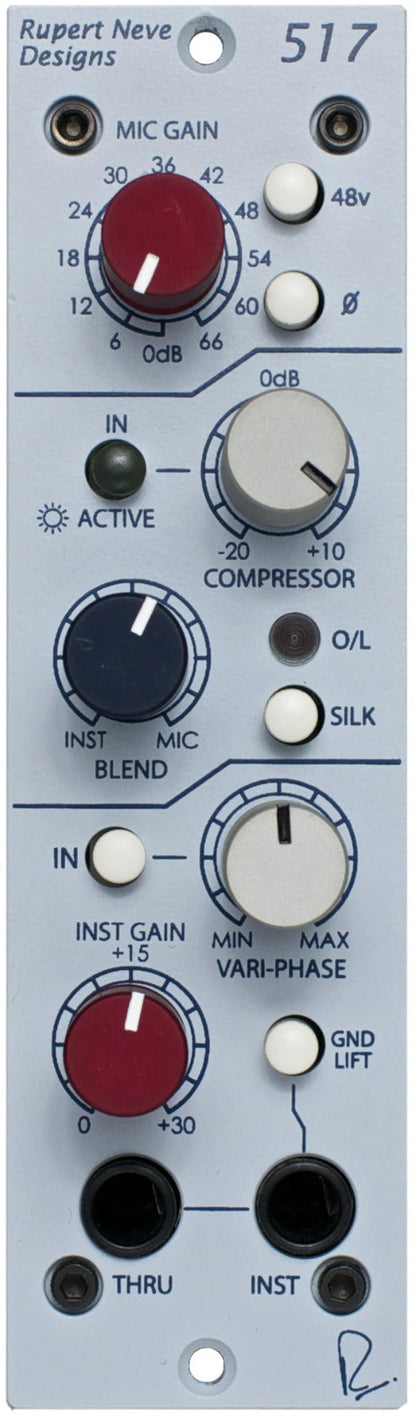 Rupert Neve Designs 517 Mic Preamp/DI/Compressor 500-Series