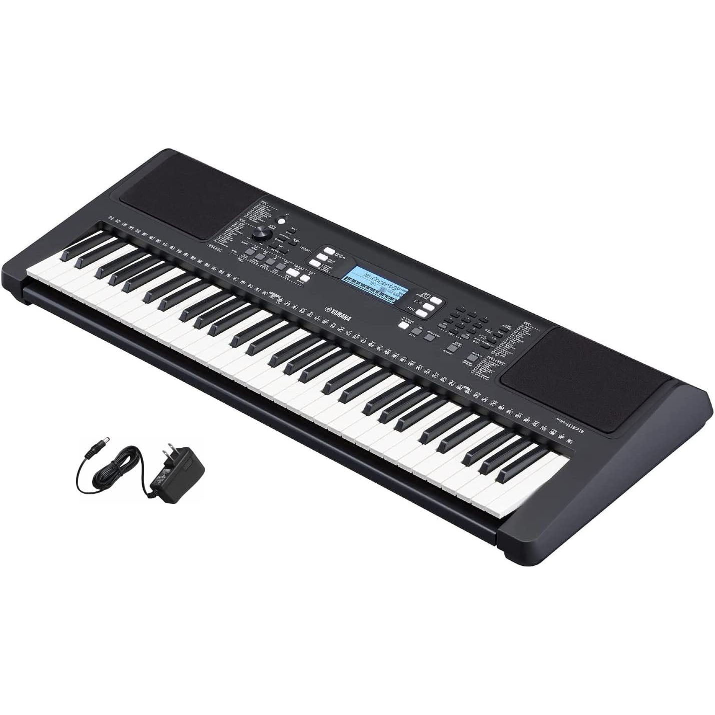 Yamaha PSR-E373 61-Key Touch Sensitive Portable Keyboard w/PA130 Power Adapter