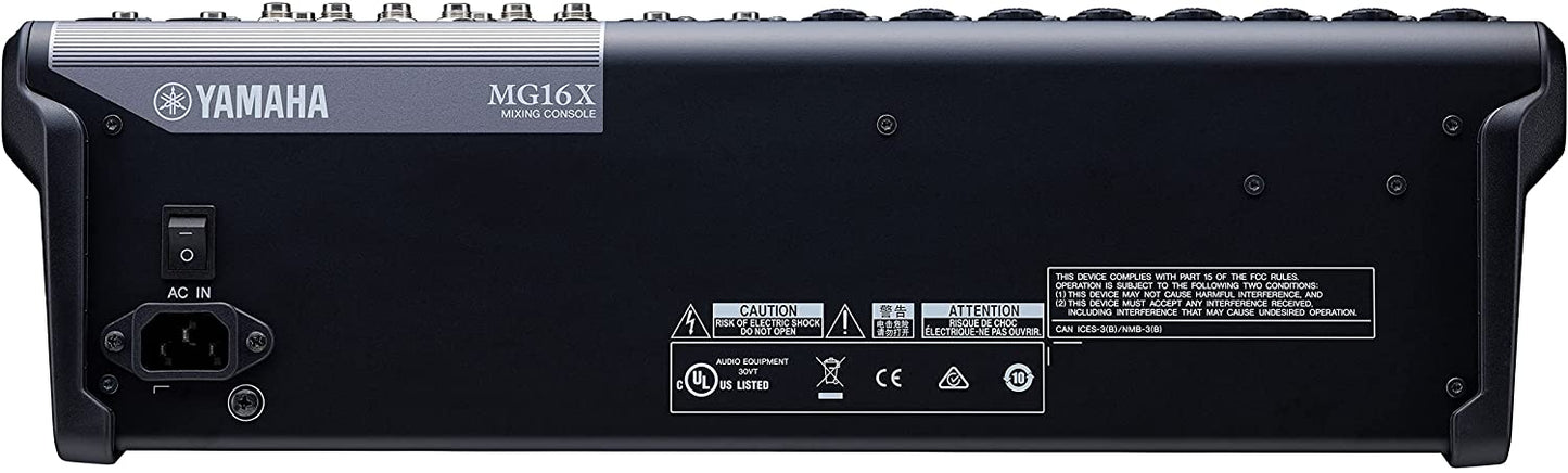 Yamaha MG16XCV 16 Input, 4 Bus Stereo Mixer with Effects
