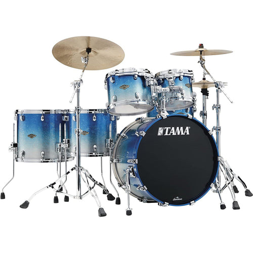 Tama Starclassic Walnut/Birch Series 5-piece Shell Pack - Molten Blue Ice Fade
