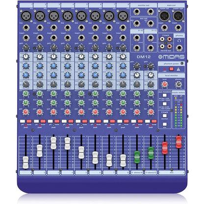 Midas DM12 12 Input Analogue Live and Studio Mixer