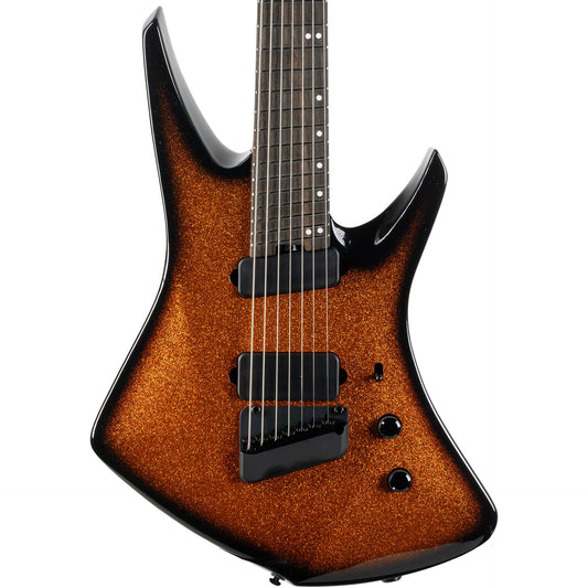Ernie Ball Music Man Kaizen 7 String Electric Guitar - Ember Burst
