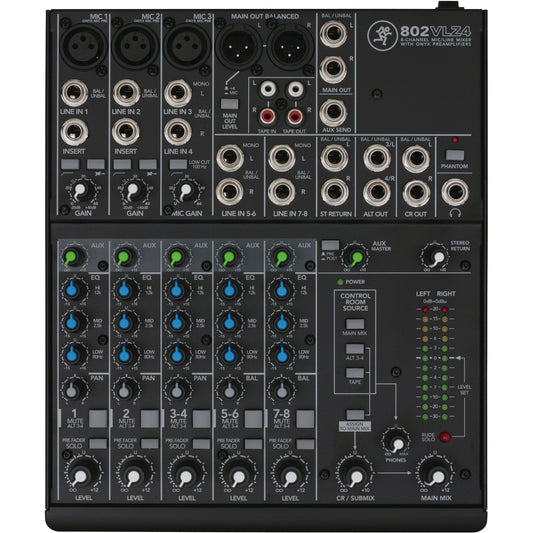 Mackie 802VLZ4 8-Channel Ultra Compact Mixer
