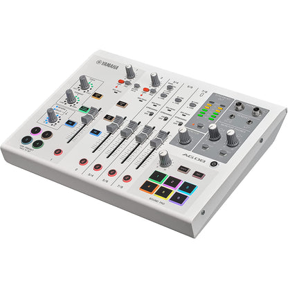 Yamaha AG08 All-In-One Live Streaming Mixer - White
