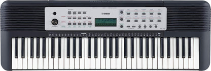 Yamaha YPT270 61-Key Portable Keyboard With Power Adapter - Black