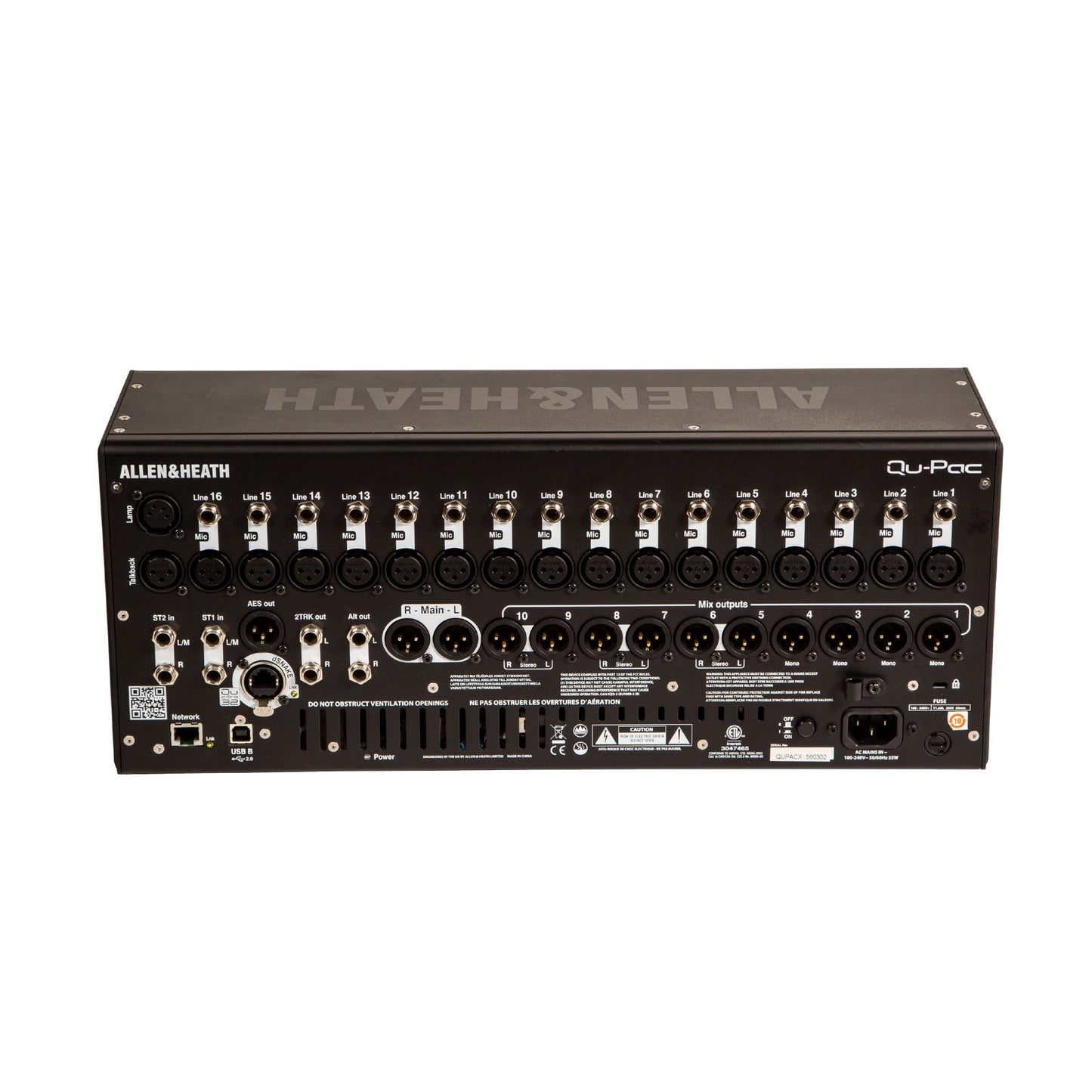 Allen & Heath QU-Pac Rackmount/Desktop Digital Mixer QU-PAC
