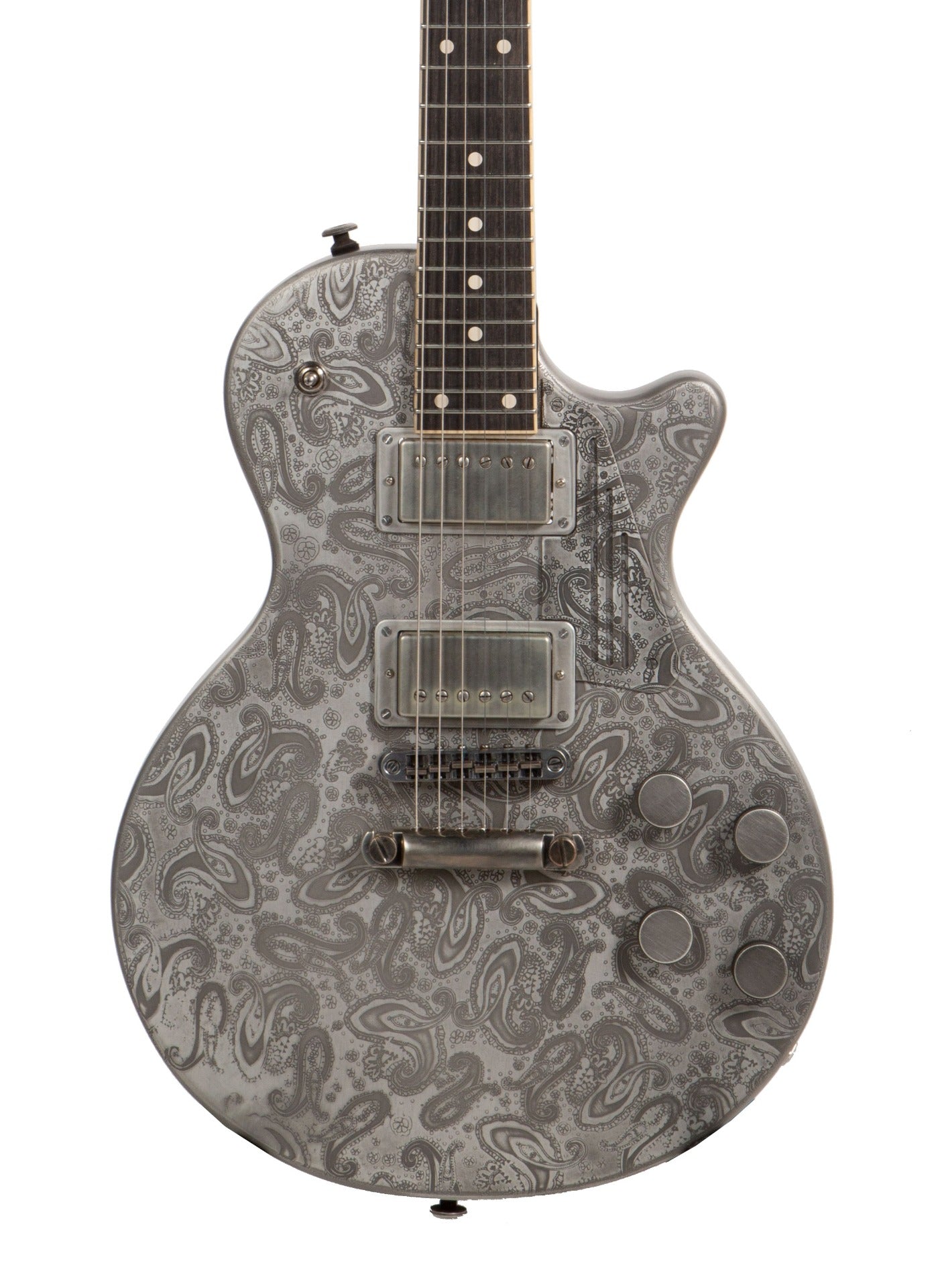 Trussart Steel Deville Electric Guitar in Silver Paisley