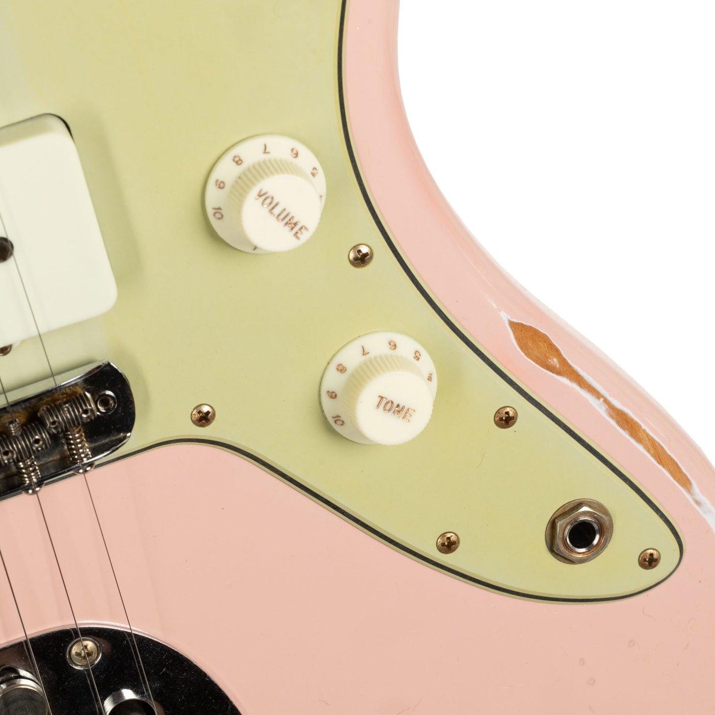Fender Custom Shop 62 Jazzmaster Relic PHC Electric Guitar - Shell Pink