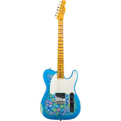Fender Custom Shop 50's Esquire Relic Electric Guitar - Blue Floral