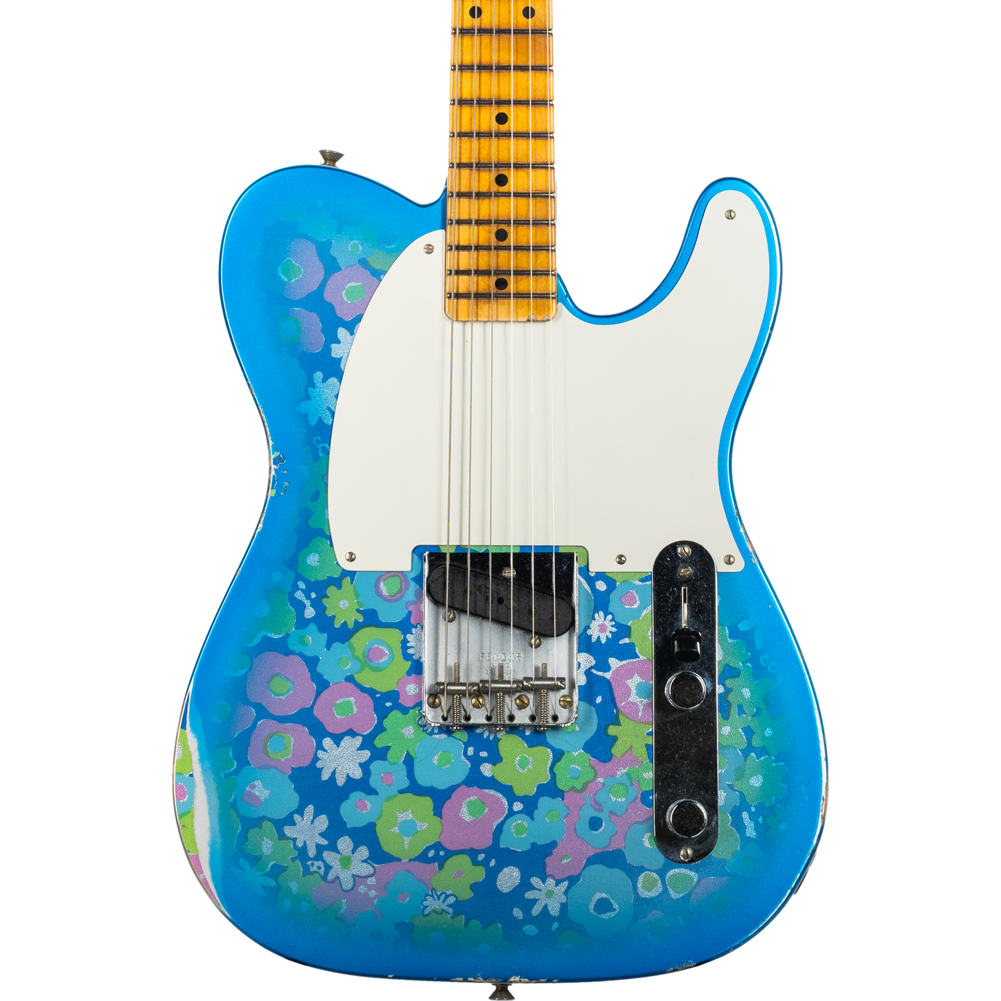 Fender Custom Shop 50's Esquire Relic Electric Guitar - Blue Floral