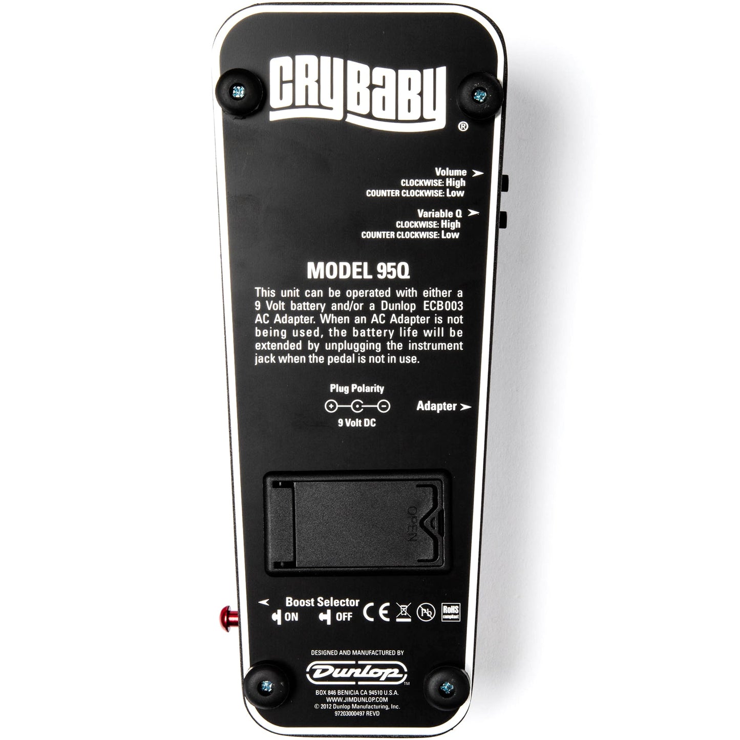 Dunlop 95Q Cry Baby Wah Pedal