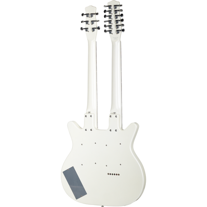 Danelectro DBN612 Doubleneck Electric Guitar - White Pearl
