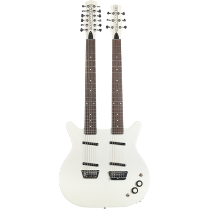 Danelectro DBN612 Doubleneck Electric Guitar - White Pearl