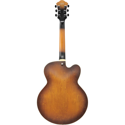 Ibanez AF55 Artcore Left Handed Hollow Body Electric Guitar - Tobacco Flat