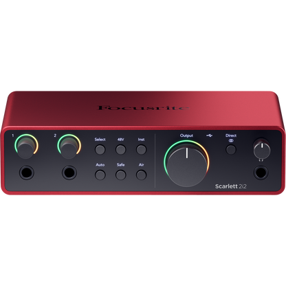 Focusrite Scarlett 2i2 4th Gen, 2-in, 2-out USB Audio Interface