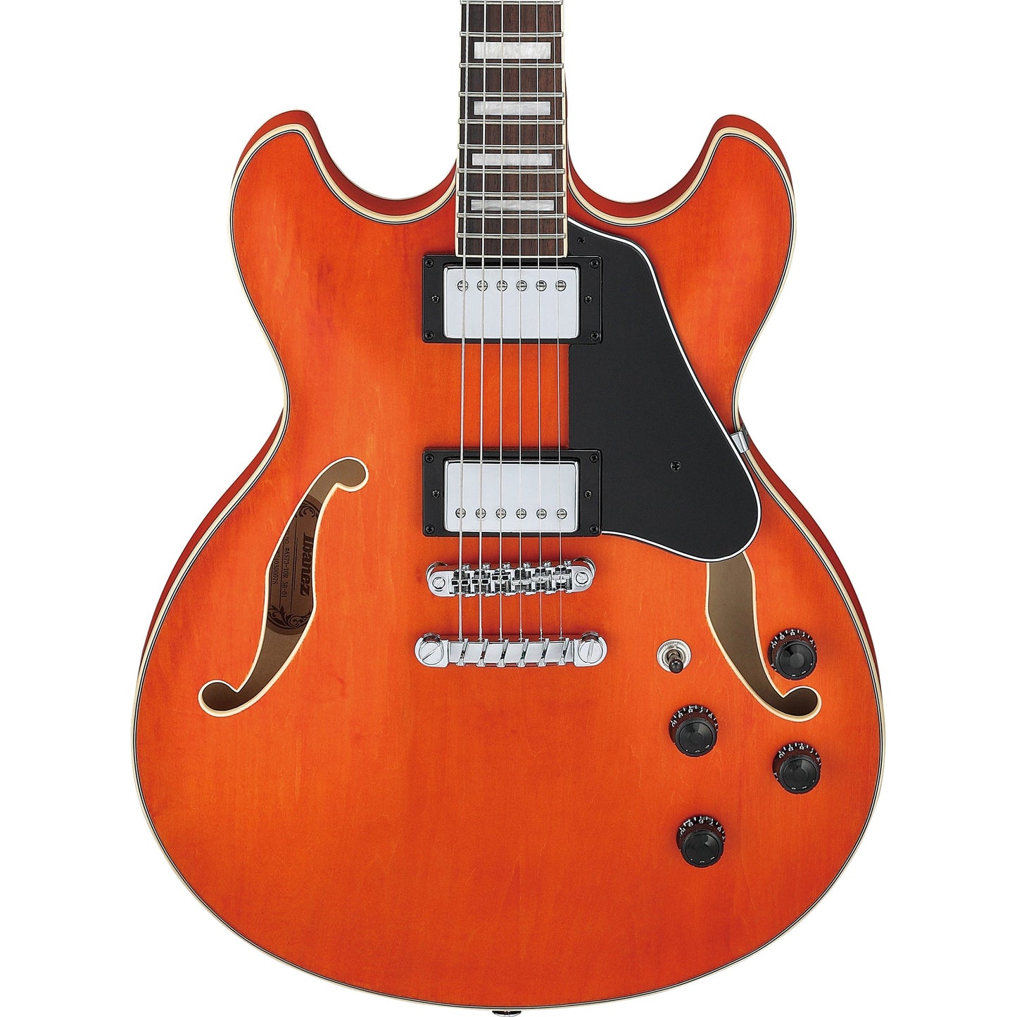 Ibanez AS73 AS Artcore Semi-Hollow Electric Guitar  - Transparent Tangerine Flat