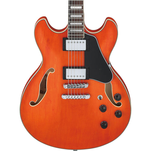 Ibanez AS73 AS Artcore Semi-Hollow Electric Guitar  - Transparent Tangerine Flat