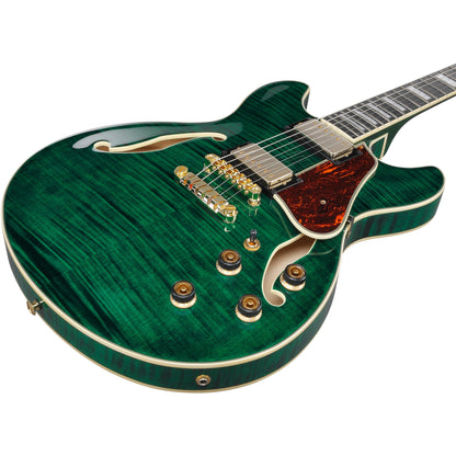 Ibanez AS93FM Artcore Expressionist Electric Guitar - Transparent Moss Green