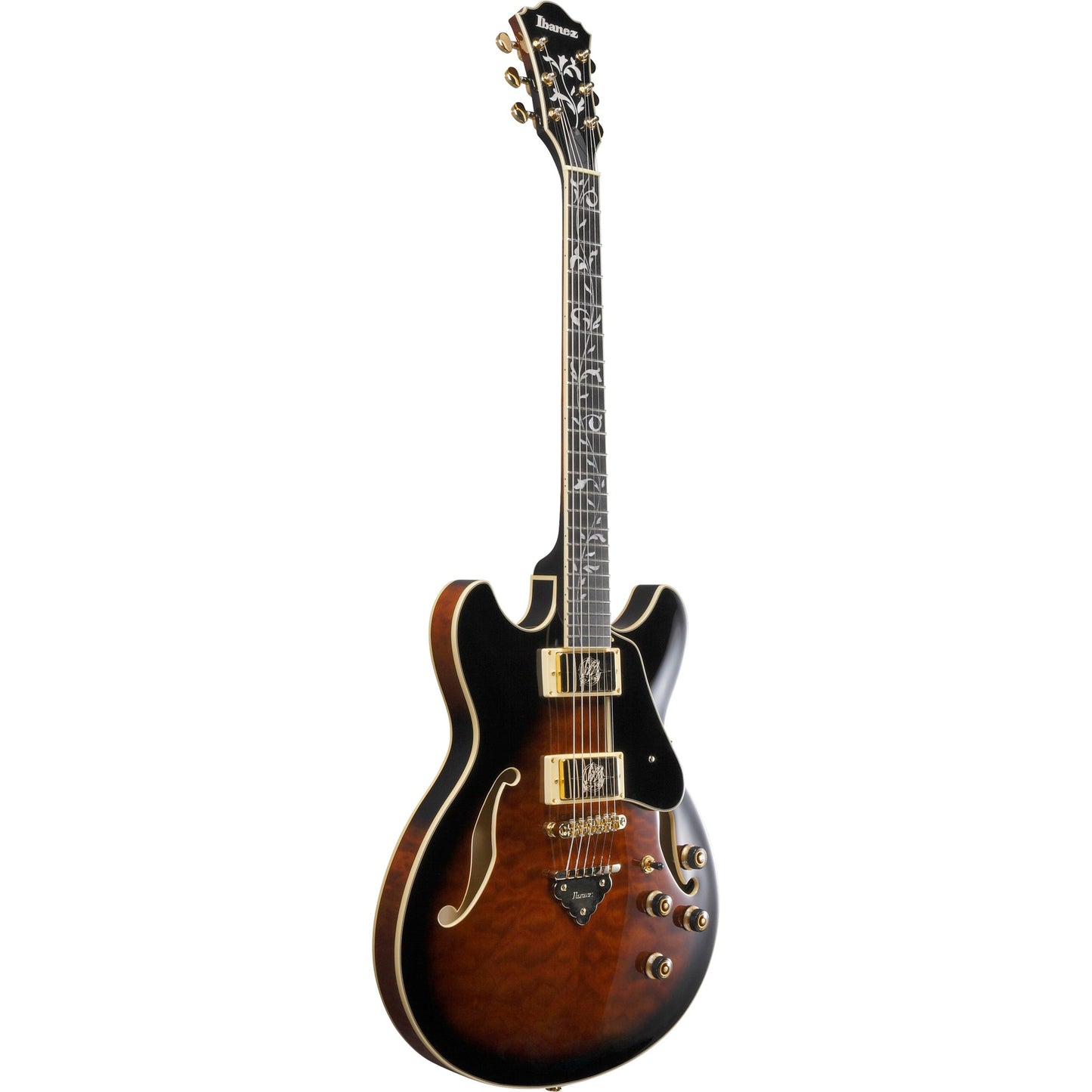 Ibanez AS Artcore Expressionist Semi-Hollow Electric Guitar - Dark Brown Sunburst