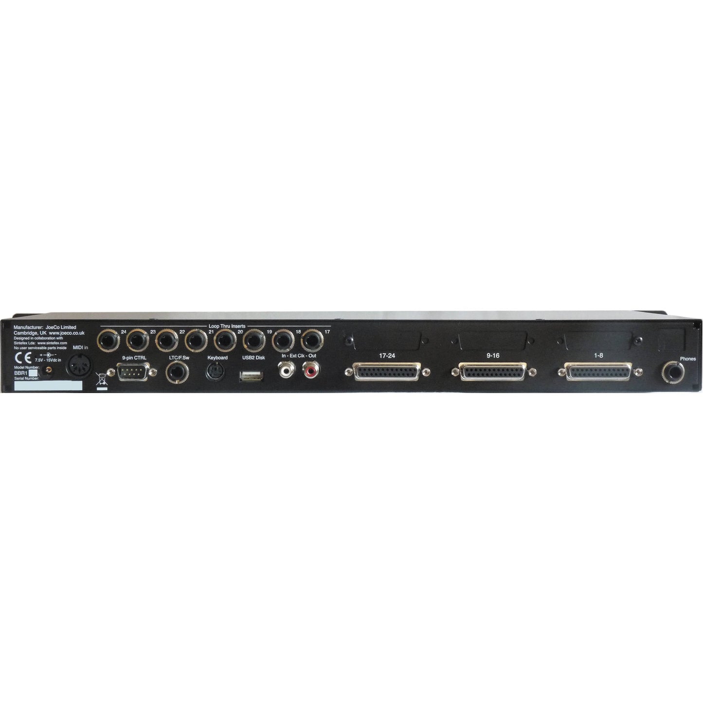 JoeCo BBR1A BLACKBOX RECORDER Rackmount Multi-Track Recorder (Lightpipe)