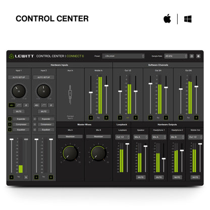 Lewitt Connect 6 USB-C Interface