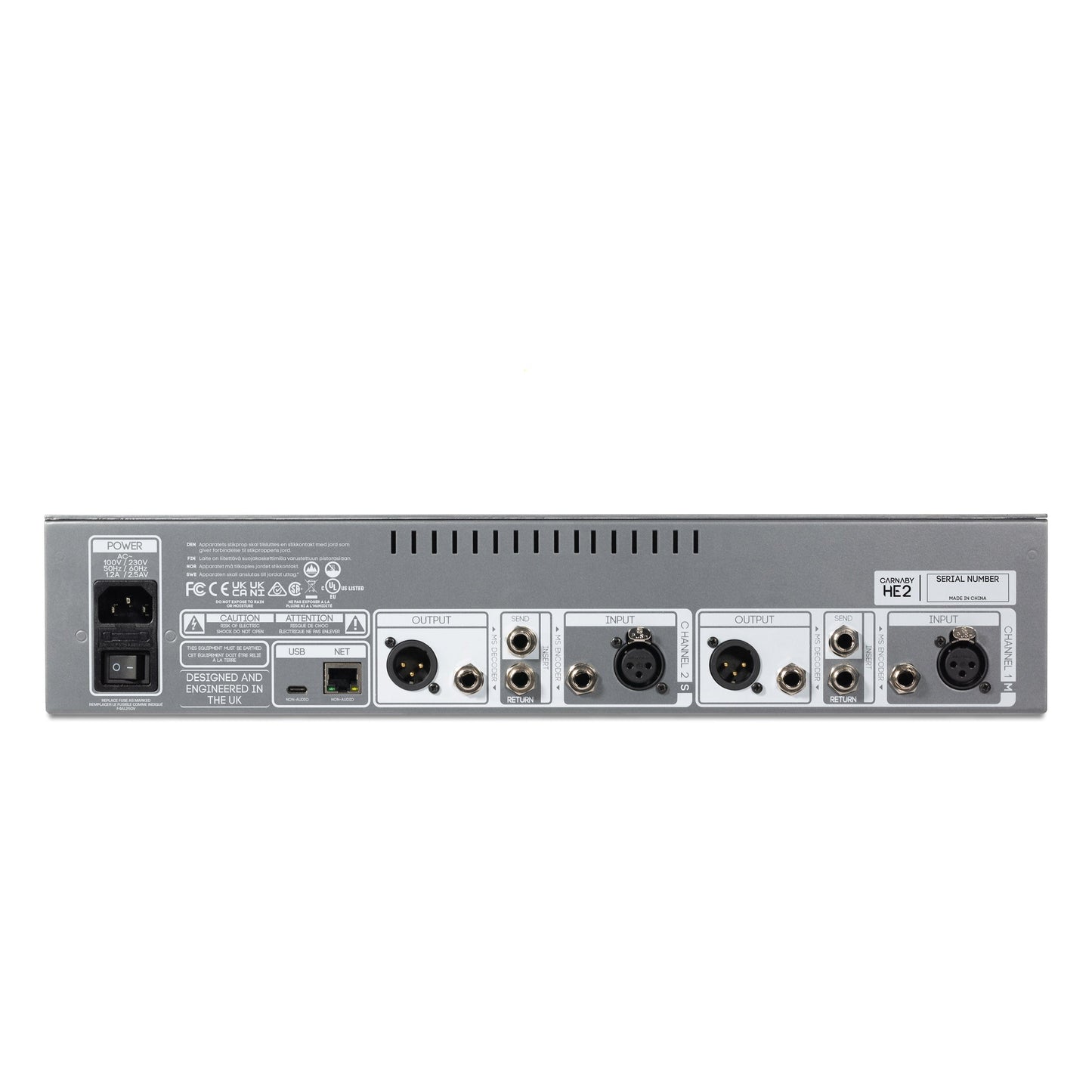 Cranborne Audio Carnaby HE2 - 2U 2-channel HarmonicEQ for 19 Inch Rack