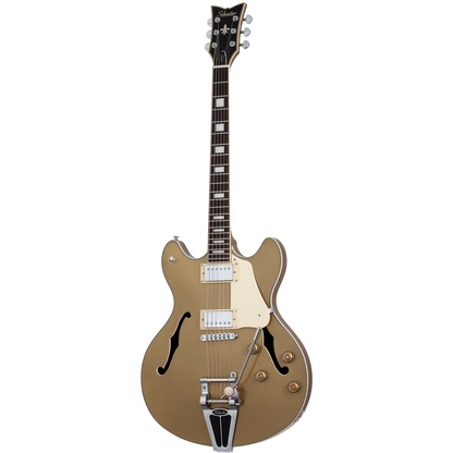 Schecter Corsair Semi Hollow Electric Guitar - Goldtop
