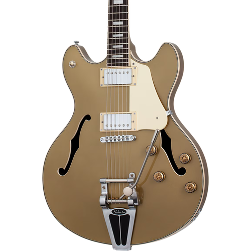 Schecter Corsair Semi Hollow Electric Guitar - Goldtop