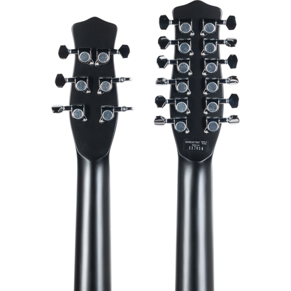 Danelectro 6/12 Doubleneck Electric Guitar - Red Crackle