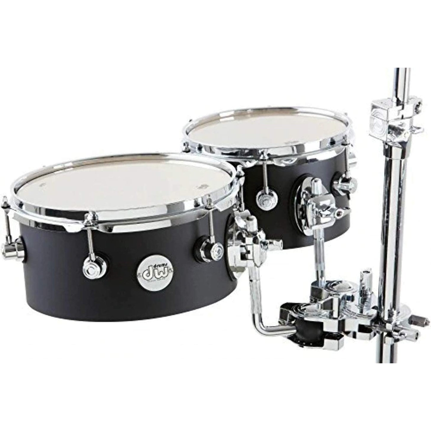 Drum Workshop Design Series Concert Tom 2-pack with mount - Black Satin