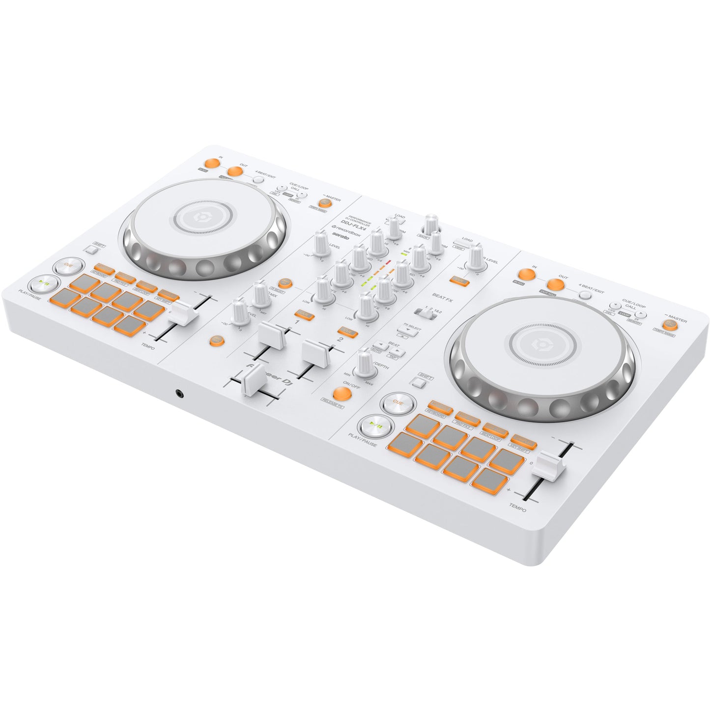 Pioneer 2-Channel DJ controller for Serato & Rekordbox - Limited Edition White