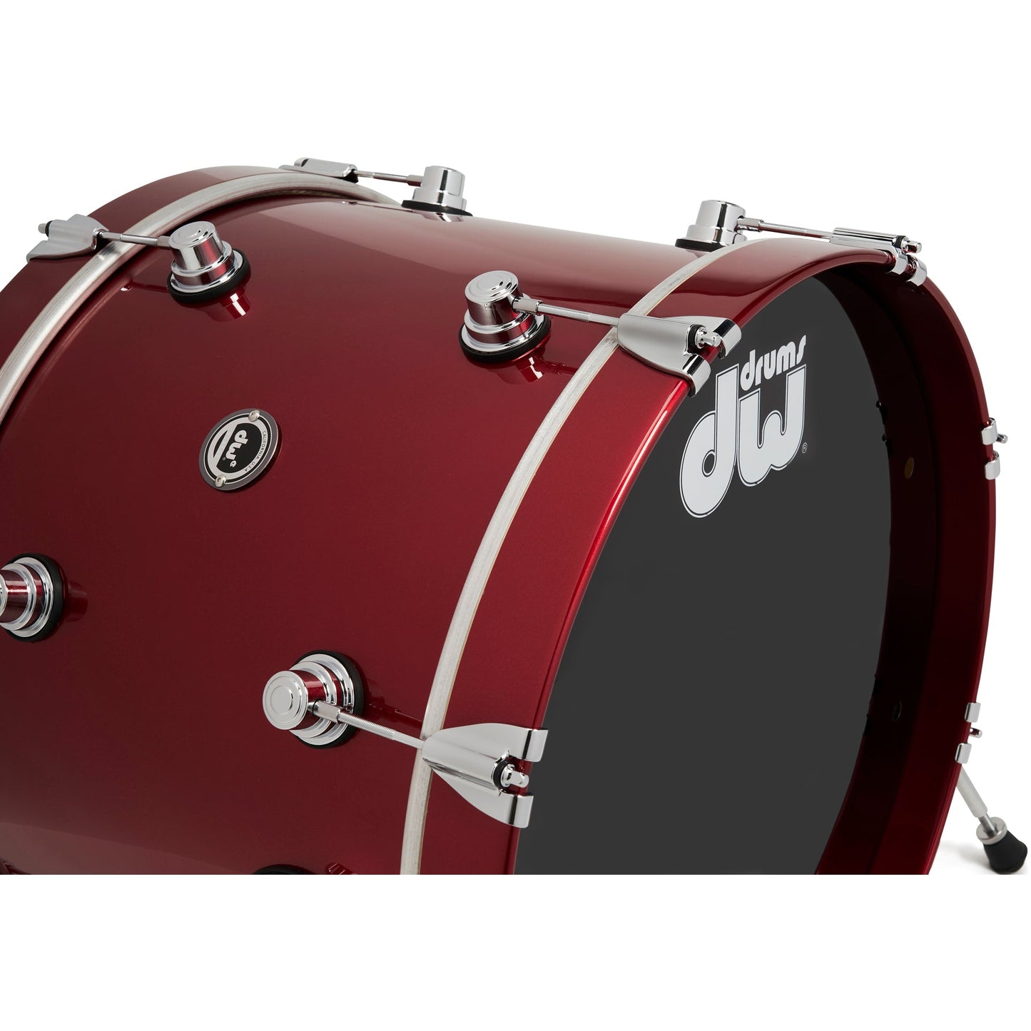 Drum Workshop DWe 4-Piece Drum Kit Bundle - Black Cherry Metallic Lacquer