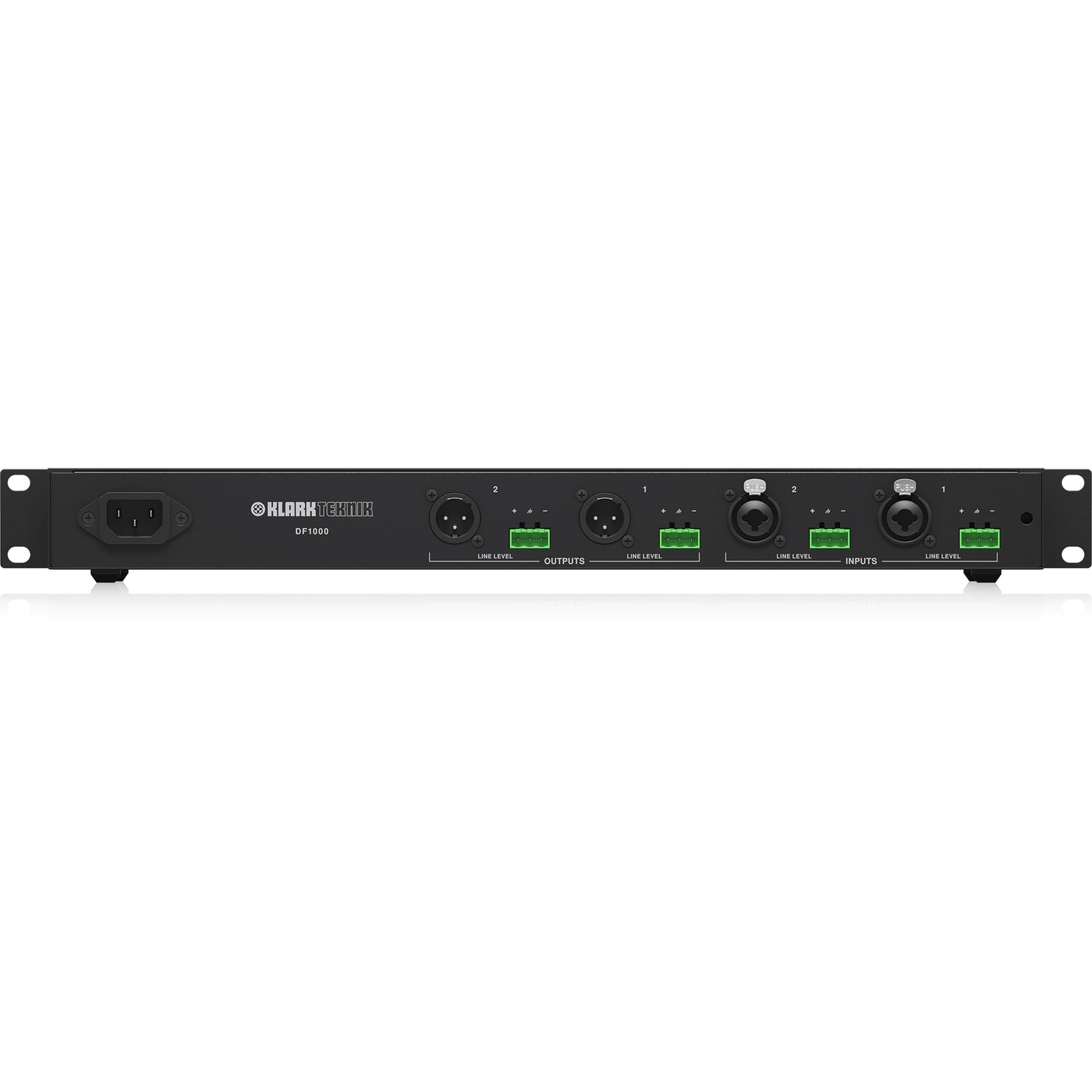 Klark Teknik DF1000 Dual-Channel Automatic Feedback Suppression Processor