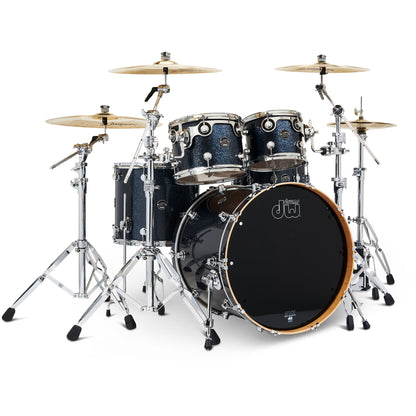Drum Workshop Performance Series Ltd Edition 4-Piece Shell Kit - Black Sparkle