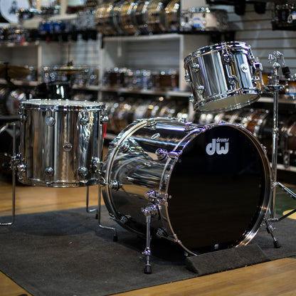 Drum Workshop DRVL223PCSS Collectors Series 3pc Stainless Steel Shell Kit (DRVL223PCSS)