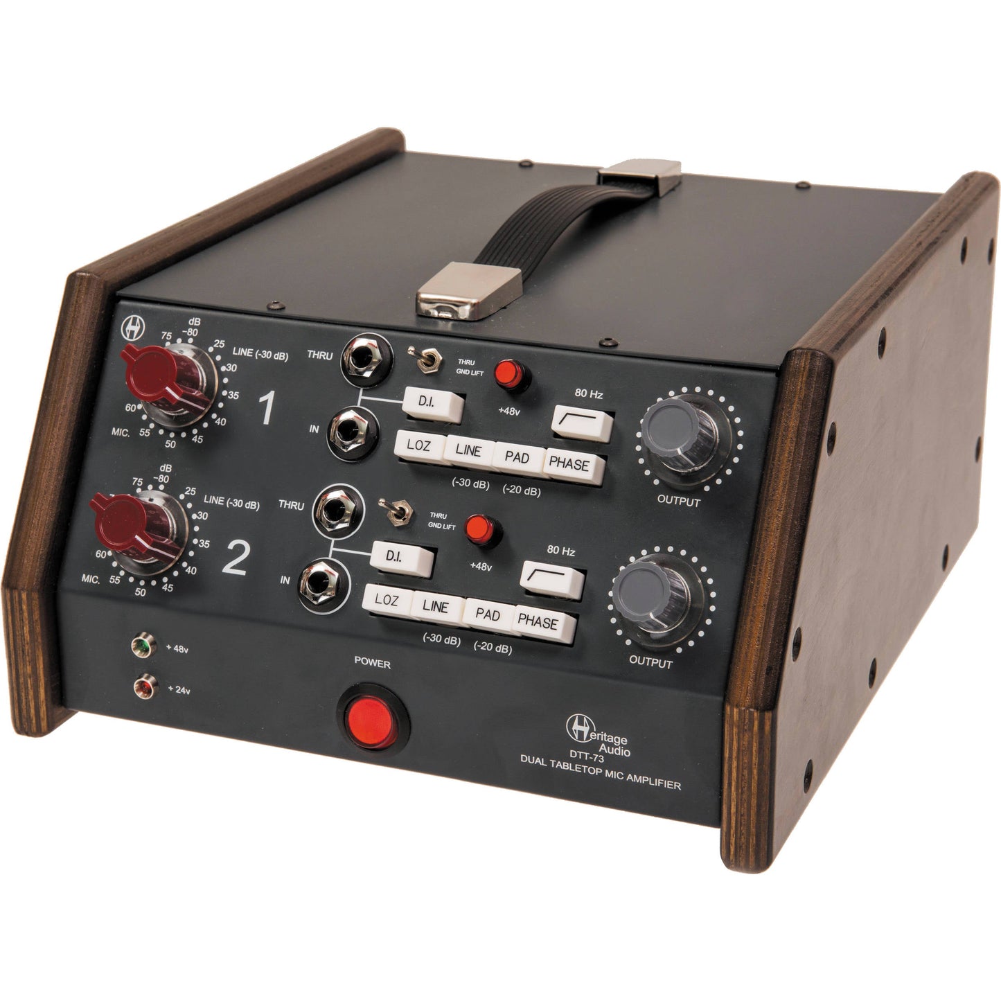 Heritage Audio DTT-73 Dual Tabletop Microphone Preamp