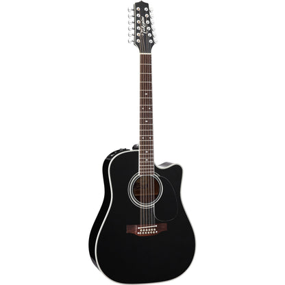 Takamine Legacy Series EF381SC 12-String Acoustic Electric Guitar - Black