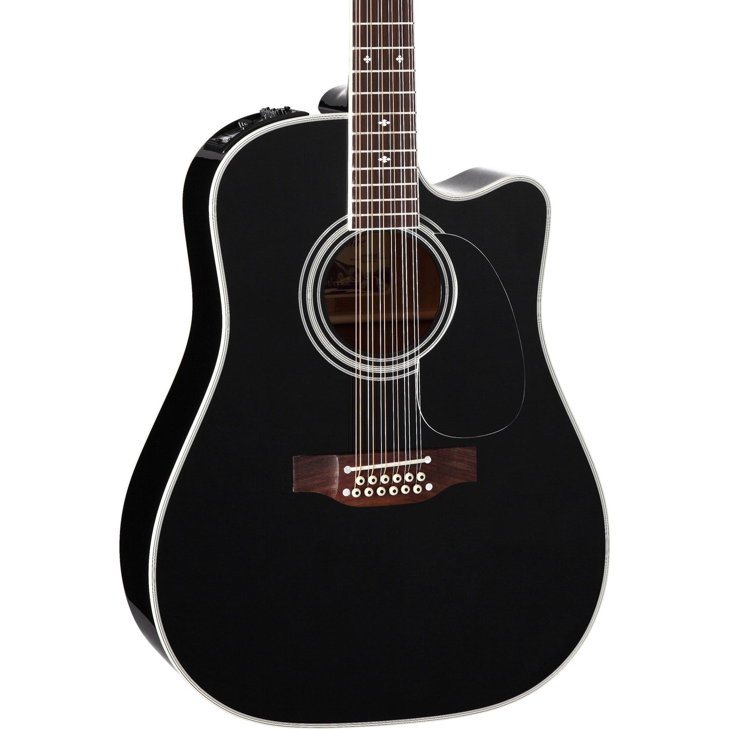 Takamine Legacy Series EF381SC 12-String Acoustic Electric Guitar - Black