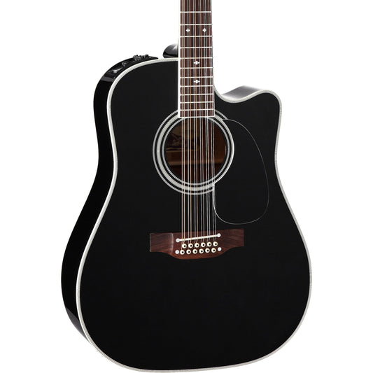Takamine Legacy Series EF381SC 12-String Acoustic Electric Guitar - Black