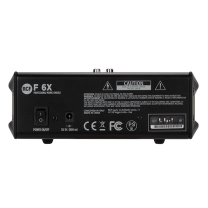 RCF F6-X 6-Channel Mixing Console with Multi-FX