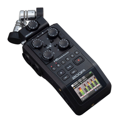 Zoom H6 All Black Handheld Recorder