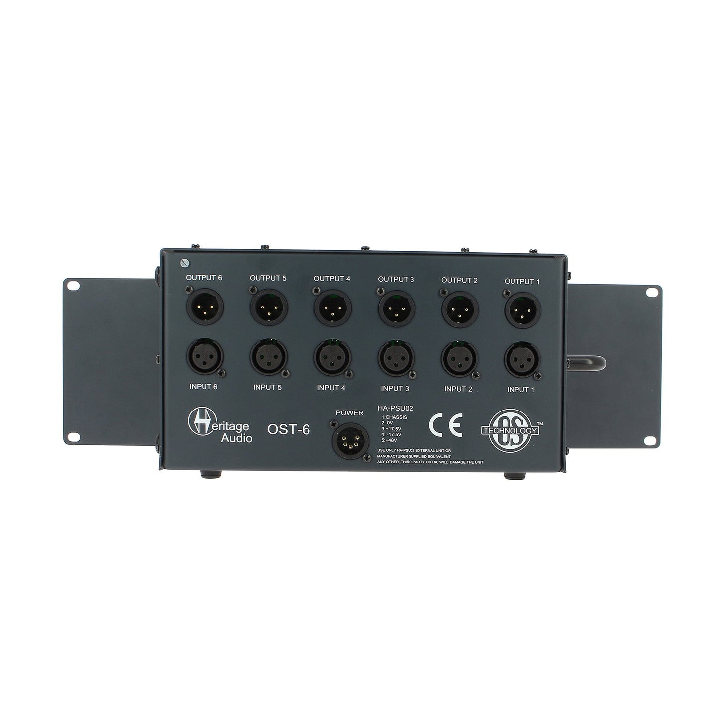 Heritage Audio OST-6 V2.0 - 6 Slot 500 Series Rack