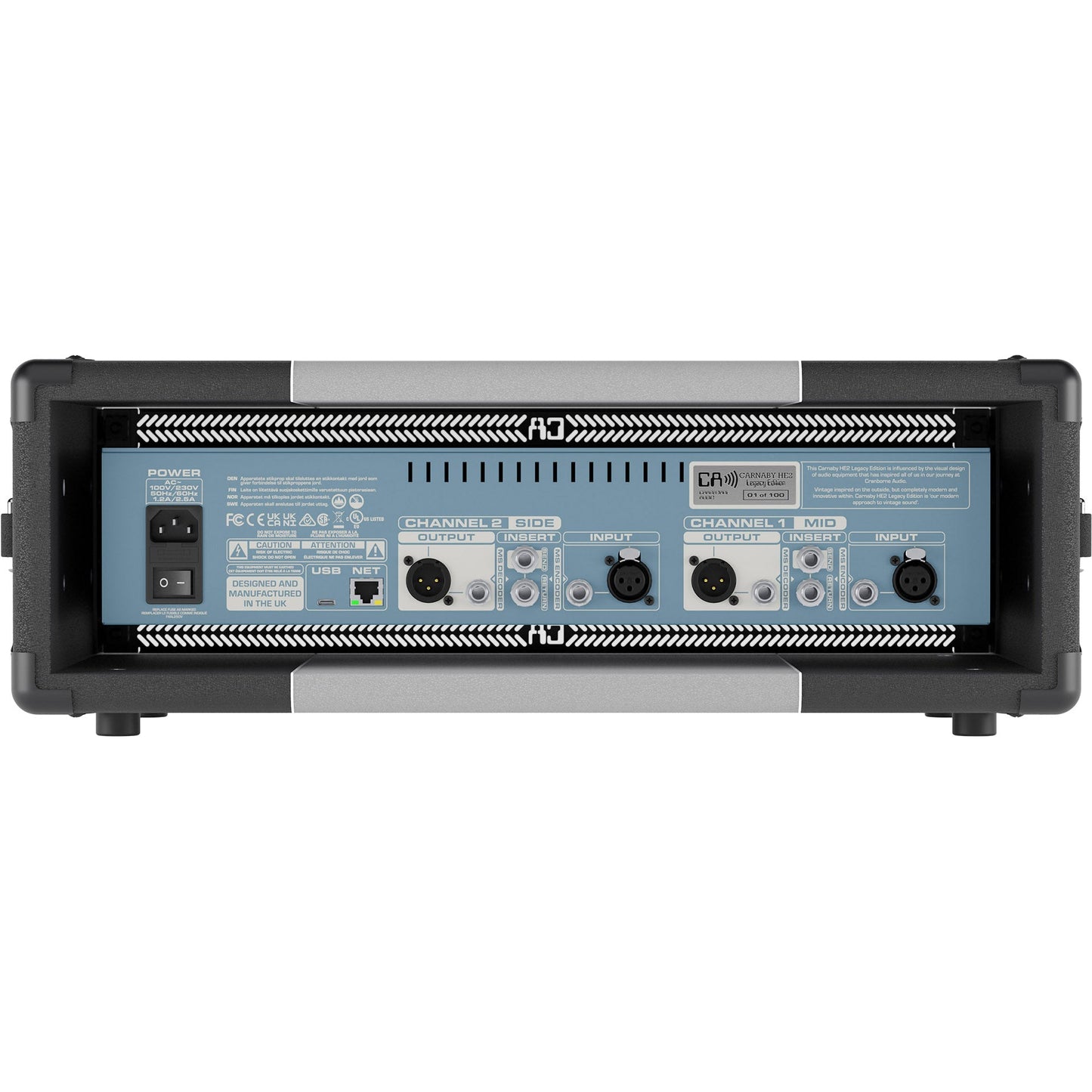 Cranborne Audio Carnaby HE2 Legacy Edition 2U 2-channel HarmonicEQ® for 19” Rack