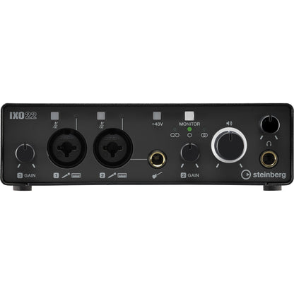Steinberg IXO22 2 x 2 USB 2.0 Audio Interface with Two Mic Preamps - Black