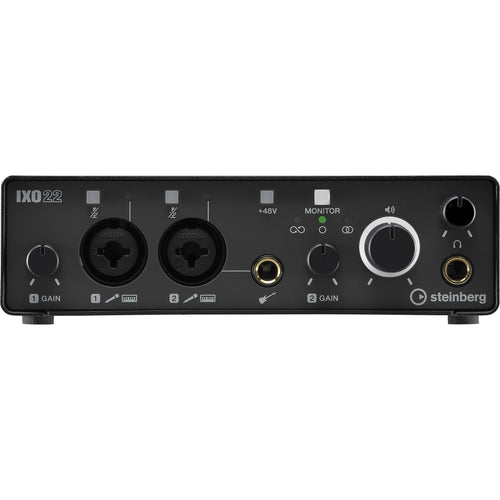 Steinberg IXO22 2 x 2 USB 2.0 Audio Interface with Two Mic Preamps - Black