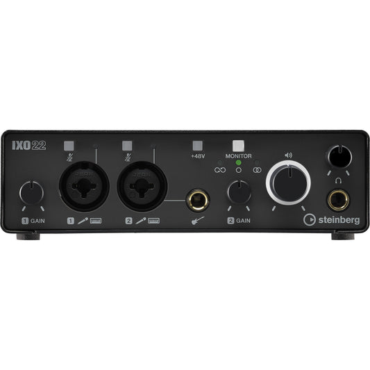 Steinberg IXO22 2 x 2 USB 2.0 Audio Interface with Two Mic Preamps - Black