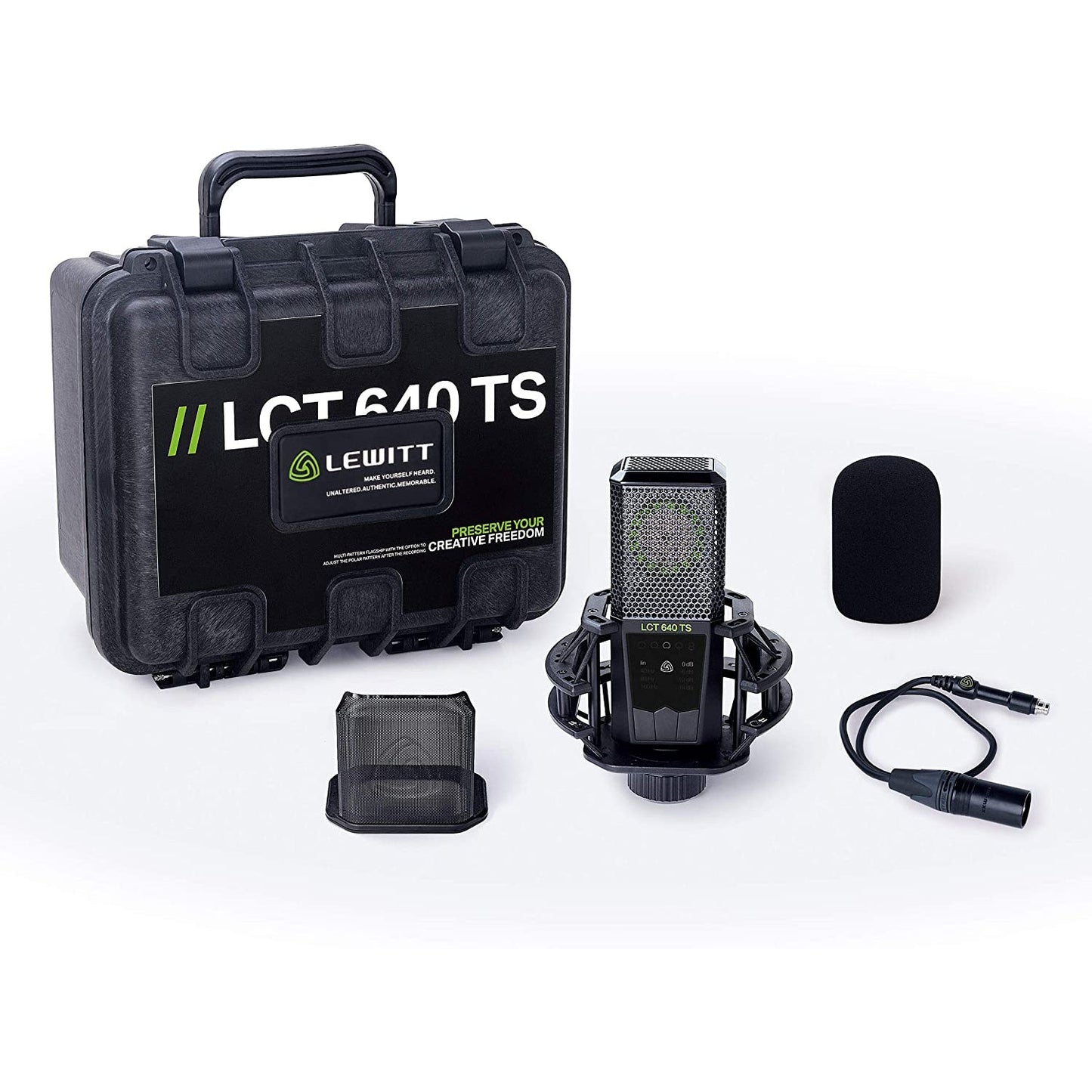 Lewitt LCT 640 TS Multi-Pattern Large-Diaphragm Condenser Mic w/ Shockmount