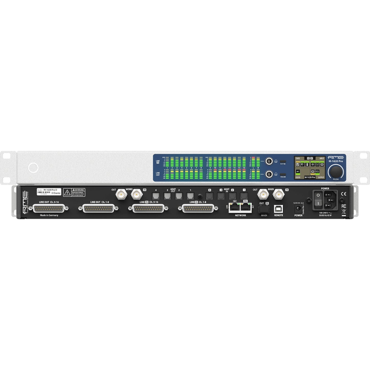 RME M1620 PRO-D 16 Input / 20 Output High-End DANTE / MADI / ADAT to Analog Converter