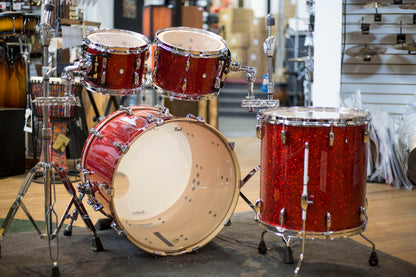 Pearl Masters Maple Complete Shell Kit in Vermillion Sparkle